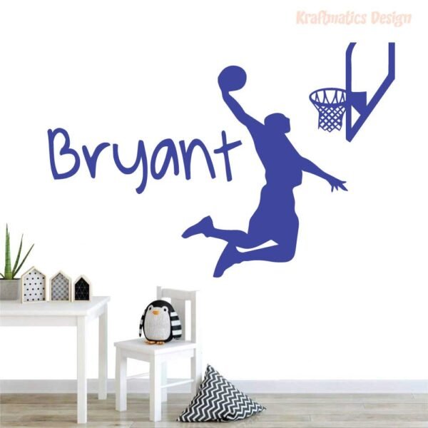 Basketball Player Silhouette Sport Wall Decal Vinyl Sticker