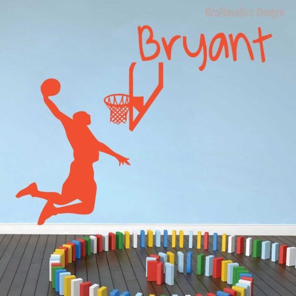 Basketball Player Silhouette Sport Wall Decal Vinyl Sticker