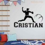 Soccer Player Silhouette Sports Wall Decal Vinyl Sticker
