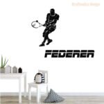 Football Player Silhouette Sport Wall Decal Vinyl Sticker