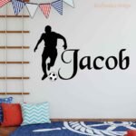Football Player Silhouette Sport Wall Decal Vinyl Sticker