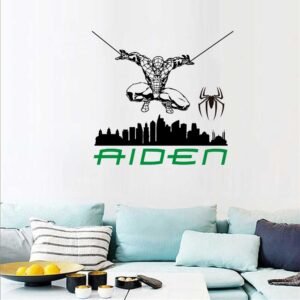 Spider-man City Superhero Wall Decal Vinyl Sticker