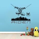 Spiderman City Superhero 3D Wall Decal Vinyl Sticker