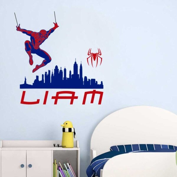 Spider-man City Superhero Wall Decal Vinyl Sticker