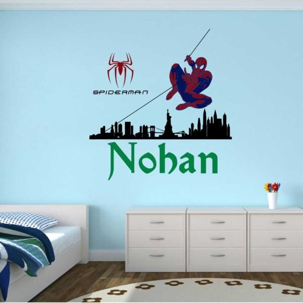 Spider-man City Superhero Wall Decal Vinyl Sticker