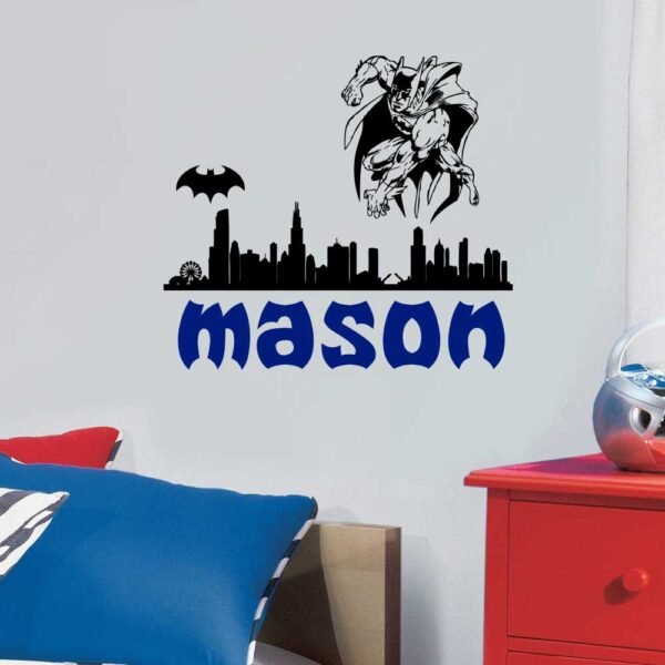 Batman City Superhero Wall Decal Vinyl Sticker
