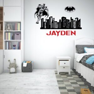 Batman Superhero City Gotham Wall Decal Vinyl Sticker