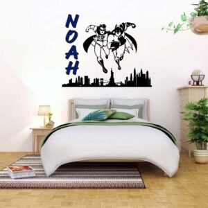 Batman &amp; Robin Superhero Wall Decal Vinyl Sticker