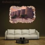 Hot Balloons 3D Art Wall Decal Vinyl Sticker