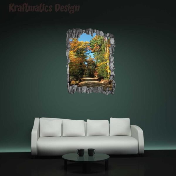 Forest View 3D Wall Decal Vinyl Sticker