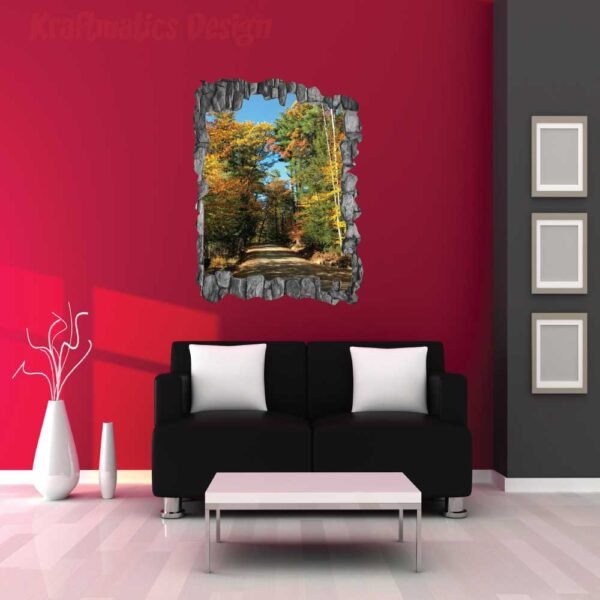 Forest View 3D Wall Decal Vinyl Sticker