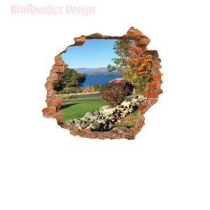 Lake View 3D Wall Decal Vinyl Sticker