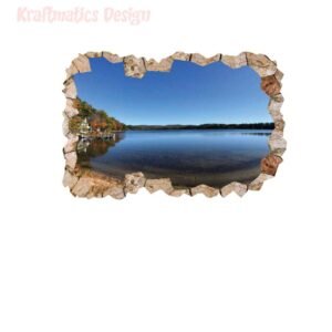 River View 3D Wall Decal Vinyl Sticker