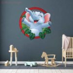 Baby &#038; Moon Goodnight Nursery Wall Decal Vinyl Sticker