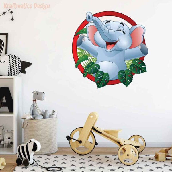 Baby Elephant Wall Decal Vinyl Sticker