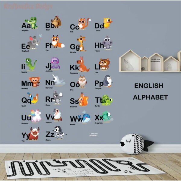 Alphabet Wall Decal Vinyl Sticker