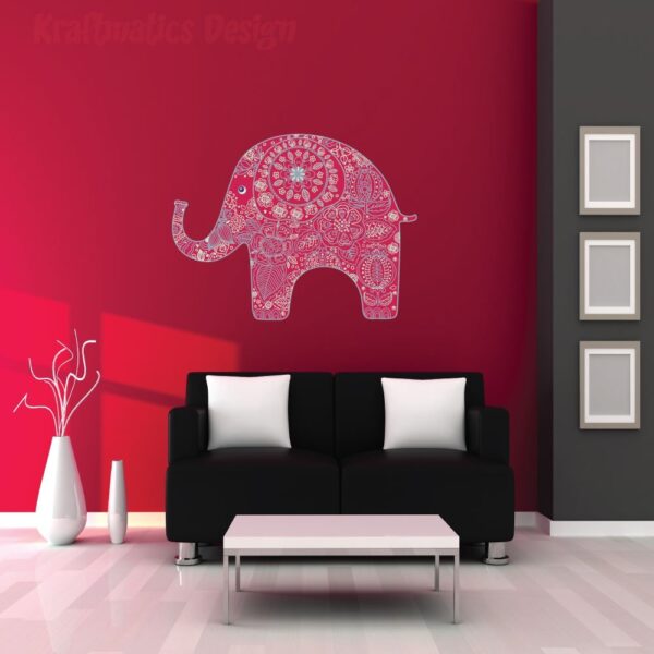 Mandala Tribal Elephant Wall Decal Vinyl Sticker