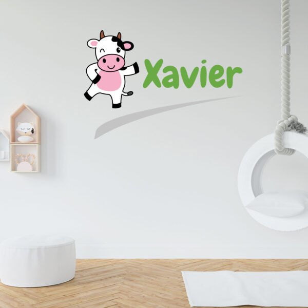 Cow Lovers Name Wall Decal Vinyl Sticker