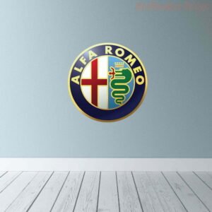 Alfa Romeo Logo Wall Decal Vinyl Sticker