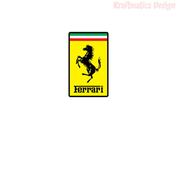 Ferrari Logo Wall Decal Vinyl Sticker