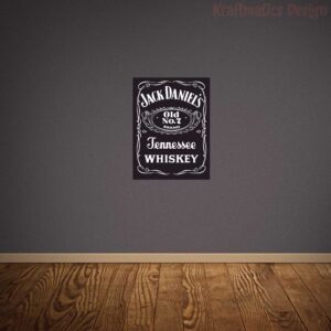 Jack Daniel&#8217;s Logo Wall Decal Vinyl Sticker