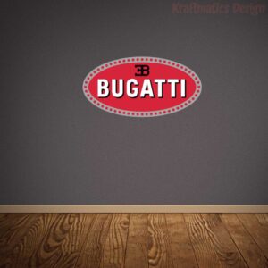 Bugatti Logo Wall Decal Vinyl Sticker