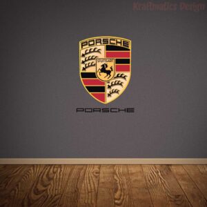 Porsche Logo Wall Decal Vinyl Sticker