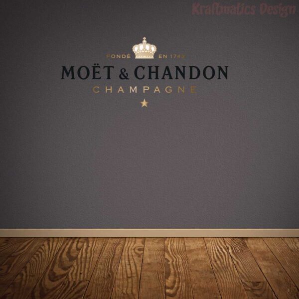 Moët &#038; Chandon Logo Wall Decal Vinyl Sticker