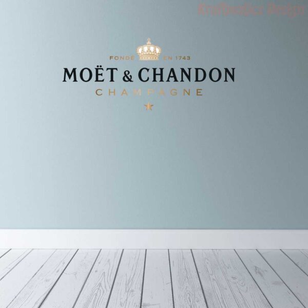 Moët &#038; Chandon Logo Wall Decal Vinyl Sticker