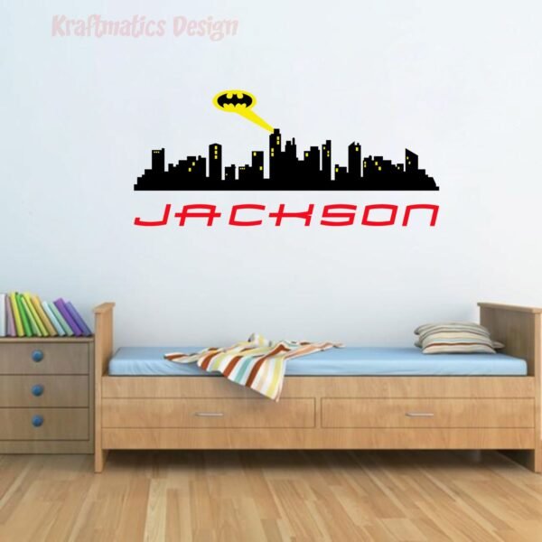 Gotham Custom Name Wall Decal Vinyl Sticker