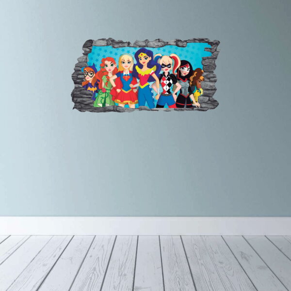 DC Super Hero Girls Wall Decals Vinyl Sticker