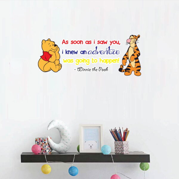Winnie the Pooh &#038; Tiger Wall Decals Vinyl Sticker