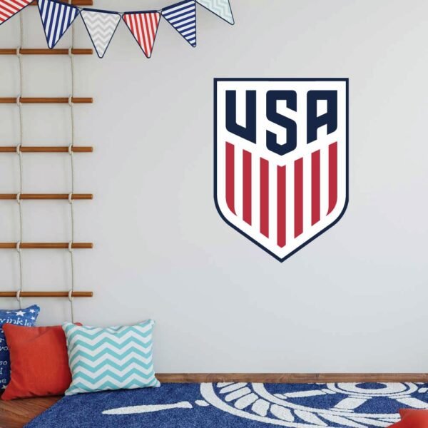 USA National Soccer Team Logo Wall Decal Vinyl