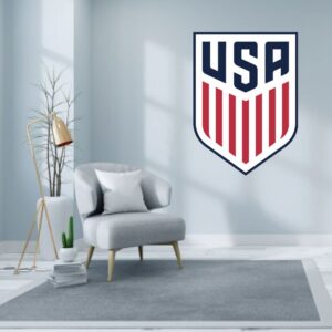 USA National Soccer Team Logo Wall Decal Vinyl