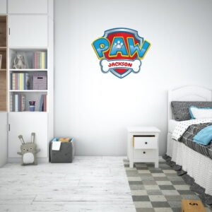 Paw Patrol Custom Name Wall Decal Vinyl Sticker
