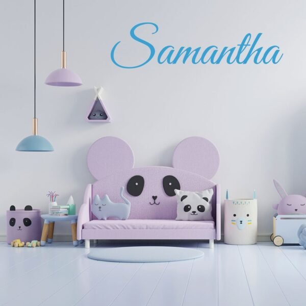 Custom Name Great Vibes Font Nursery Wall Decal Vinyl Sticker