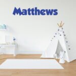 Custom Name Dumpling Font Nursery Wall Decal Vinyl Sticker