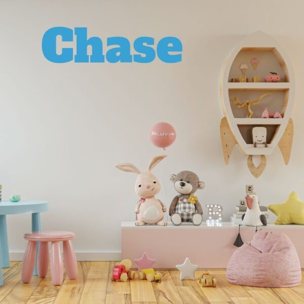 Custom Name Alfa Slab Font Nursery Wall Decal Vinyl Sticker
