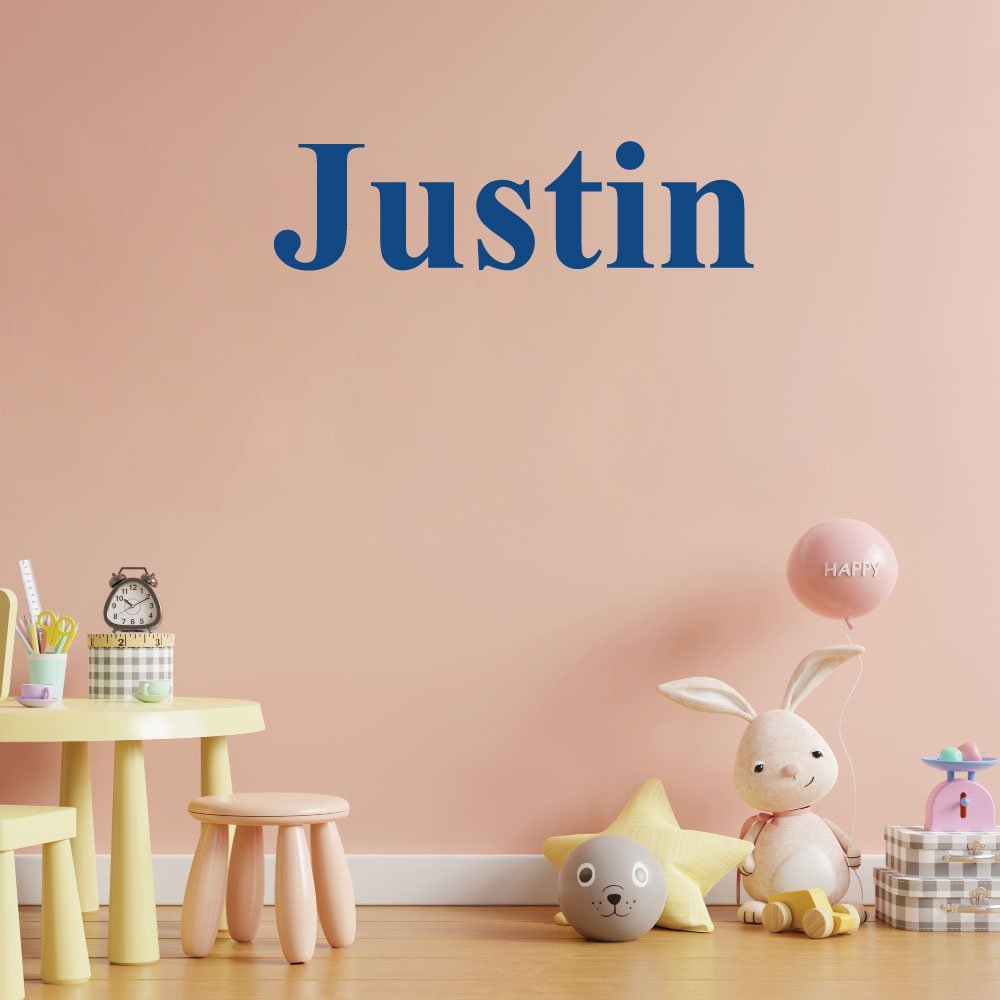 Custom Name Times Font Nursery Wall Decal Vinyl Sticker