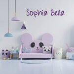 Custom Name Times Font Nursery Wall Decal Vinyl Sticker