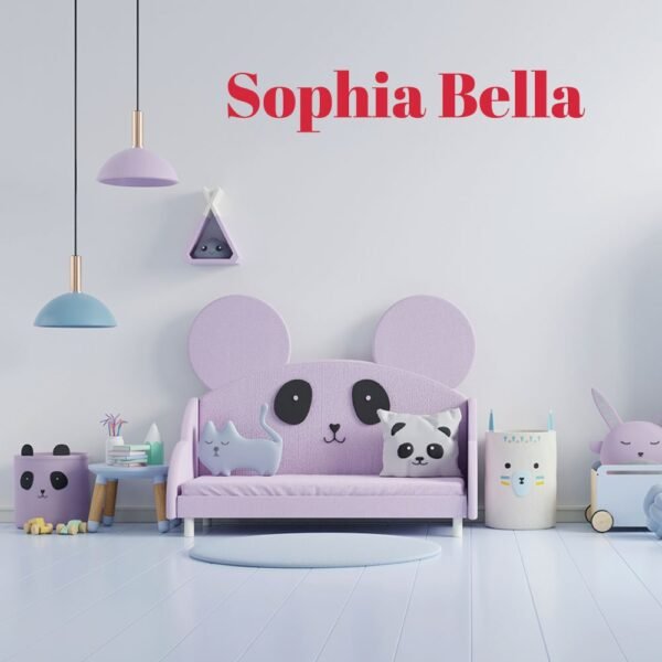 Custom Name Abril Fatface Font Wall Decal Vinyl Sticker