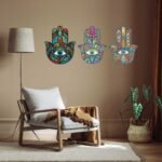 Mandala Red Elephant 3D Art Wall Decal Vinyl Sticker