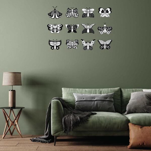 Mandala Butterfly 3D Art Wall Decal Vinyl Sticker