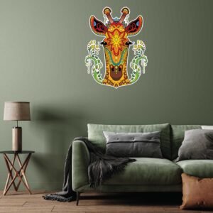Mandala Giraffa 3D Art Wall Decal Vinyl Sticker