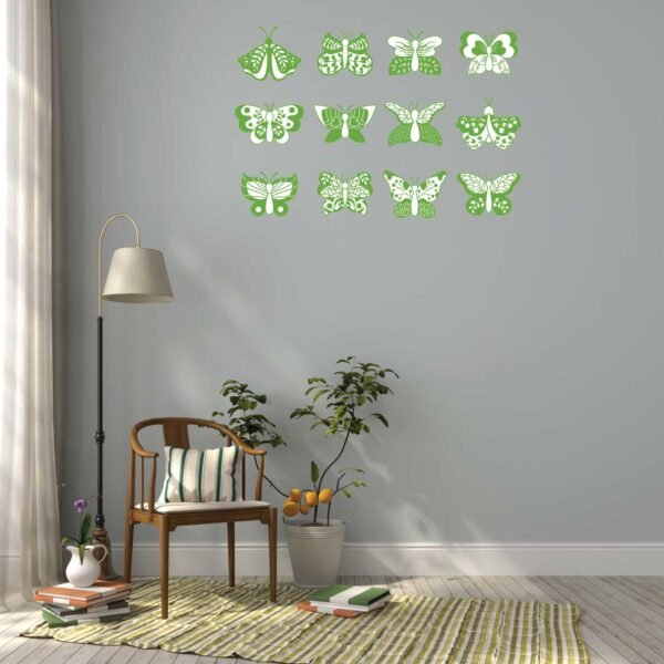 Mandala Butterfly 3D Art Wall Decal Vinyl Sticker