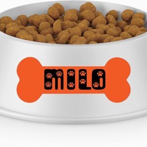 Personalized Dog Bone Decal Vinyl Sticker
