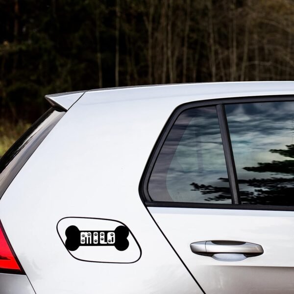 Personalized Dog Bone Decal Vinyl Sticker