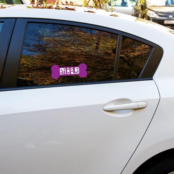 Personalized Dog Bone Decal Vinyl Sticker