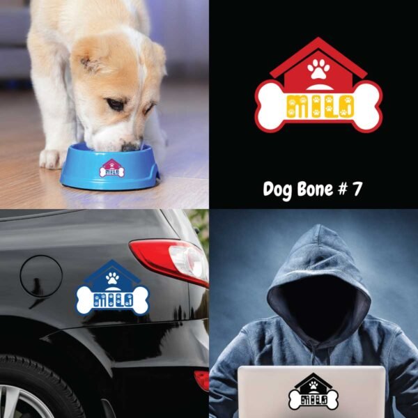 Personalized Dog Bone Decal Vinyl Sticker