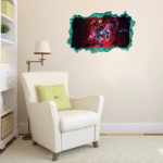 Real Madrid Logo 3D Wall Decal Vinyl Sticker